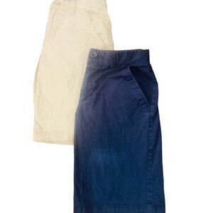 Lot of 2 Cat & Jack Sz 14 boys uniform shorts